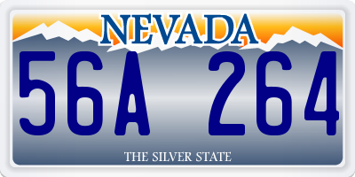 NV license plate 56A264