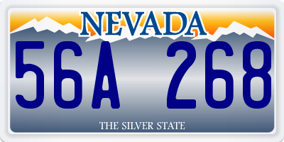 NV license plate 56A268