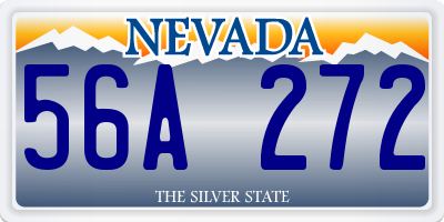 NV license plate 56A272