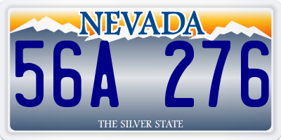 NV license plate 56A276