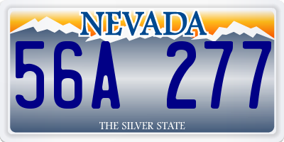 NV license plate 56A277
