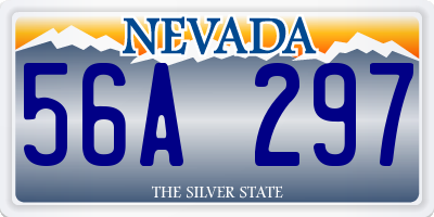 NV license plate 56A297