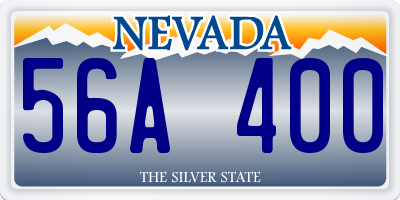 NV license plate 56A400