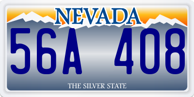 NV license plate 56A408