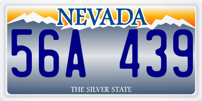 NV license plate 56A439