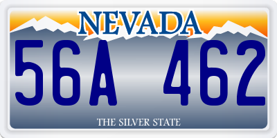 NV license plate 56A462