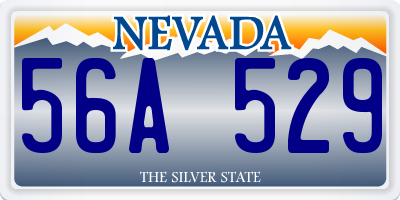 NV license plate 56A529
