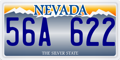 NV license plate 56A622