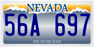 NV license plate 56A697