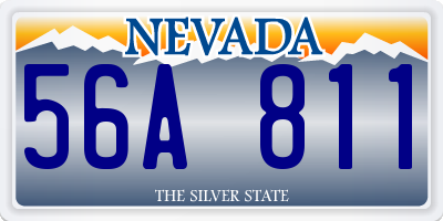 NV license plate 56A811