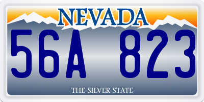 NV license plate 56A823