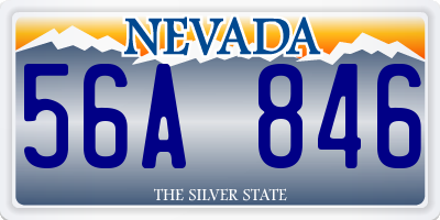 NV license plate 56A846