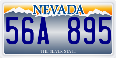 NV license plate 56A895