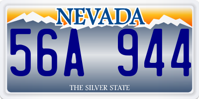 NV license plate 56A944