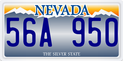 NV license plate 56A950