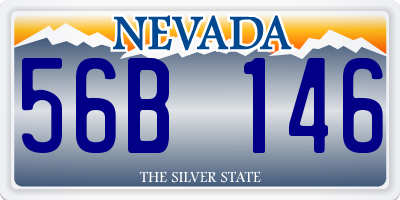 NV license plate 56B146
