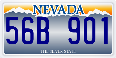 NV license plate 56B901