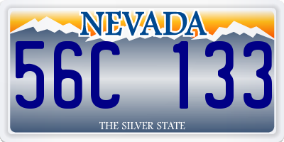 NV license plate 56C133