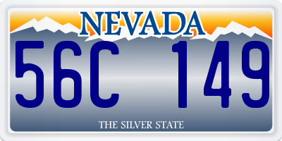 NV license plate 56C149