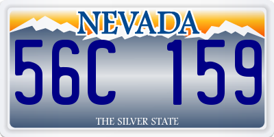 NV license plate 56C159