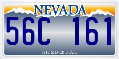 NV license plate 56C161
