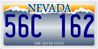 NV license plate 56C162