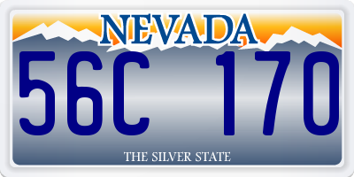 NV license plate 56C170