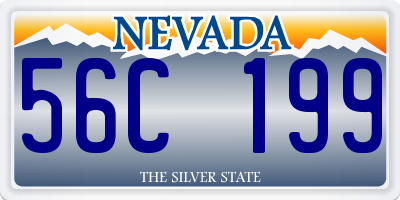 NV license plate 56C199