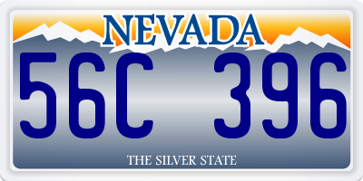 NV license plate 56C396