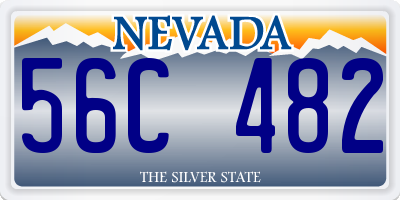 NV license plate 56C482