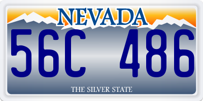 NV license plate 56C486