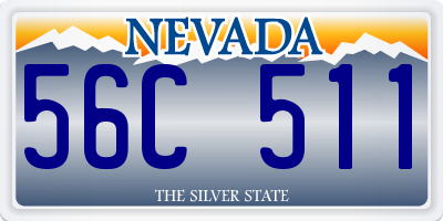 NV license plate 56C511