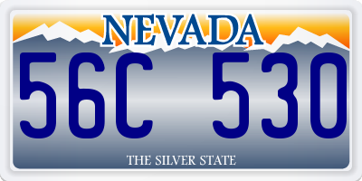 NV license plate 56C530