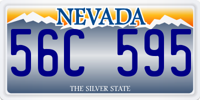 NV license plate 56C595