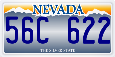 NV license plate 56C622