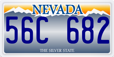 NV license plate 56C682