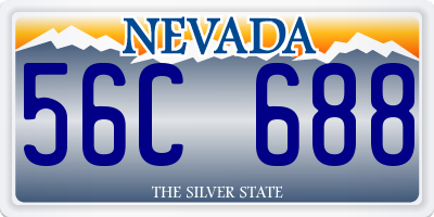 NV license plate 56C688