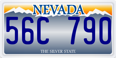 NV license plate 56C790