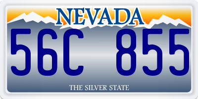 NV license plate 56C855