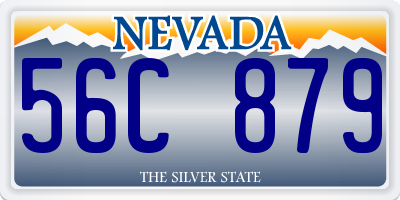 NV license plate 56C879