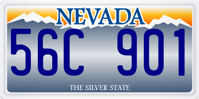NV license plate 56C901