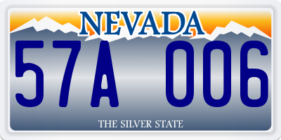 NV license plate 57A006