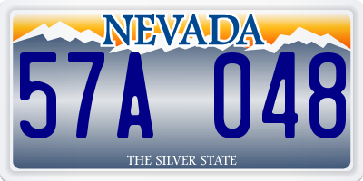 NV license plate 57A048