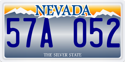 NV license plate 57A052