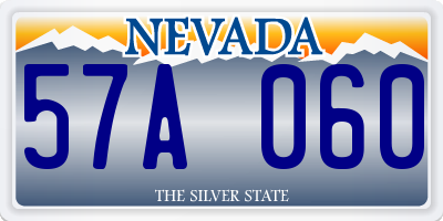 NV license plate 57A060