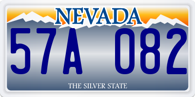 NV license plate 57A082
