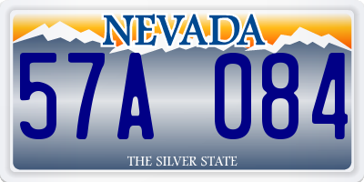 NV license plate 57A084