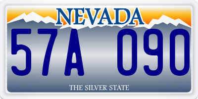 NV license plate 57A090