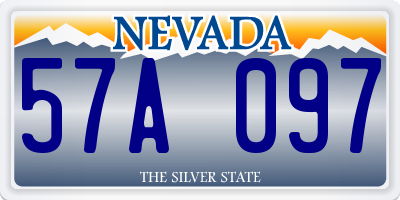 NV license plate 57A097