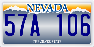 NV license plate 57A106